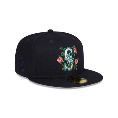 Sapca New Era Seattle Mariners MLB Bloom 59FIFTY Fitted - Albastri